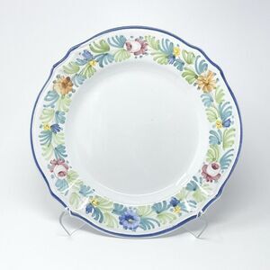 Williams Sonoma Mari Floral Italy Hand Painted Serving Chop Platter Charger 13”